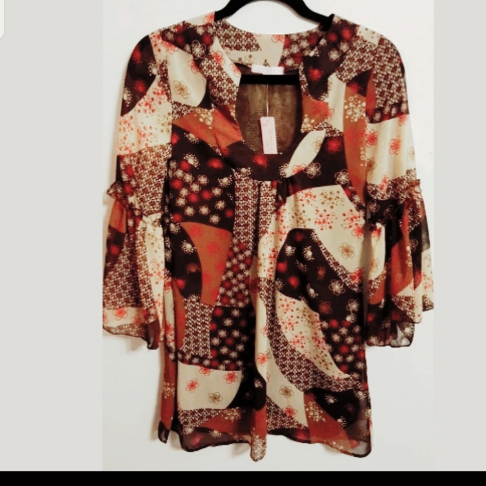 Romeo & Juliet Couture Floral Blouse...S